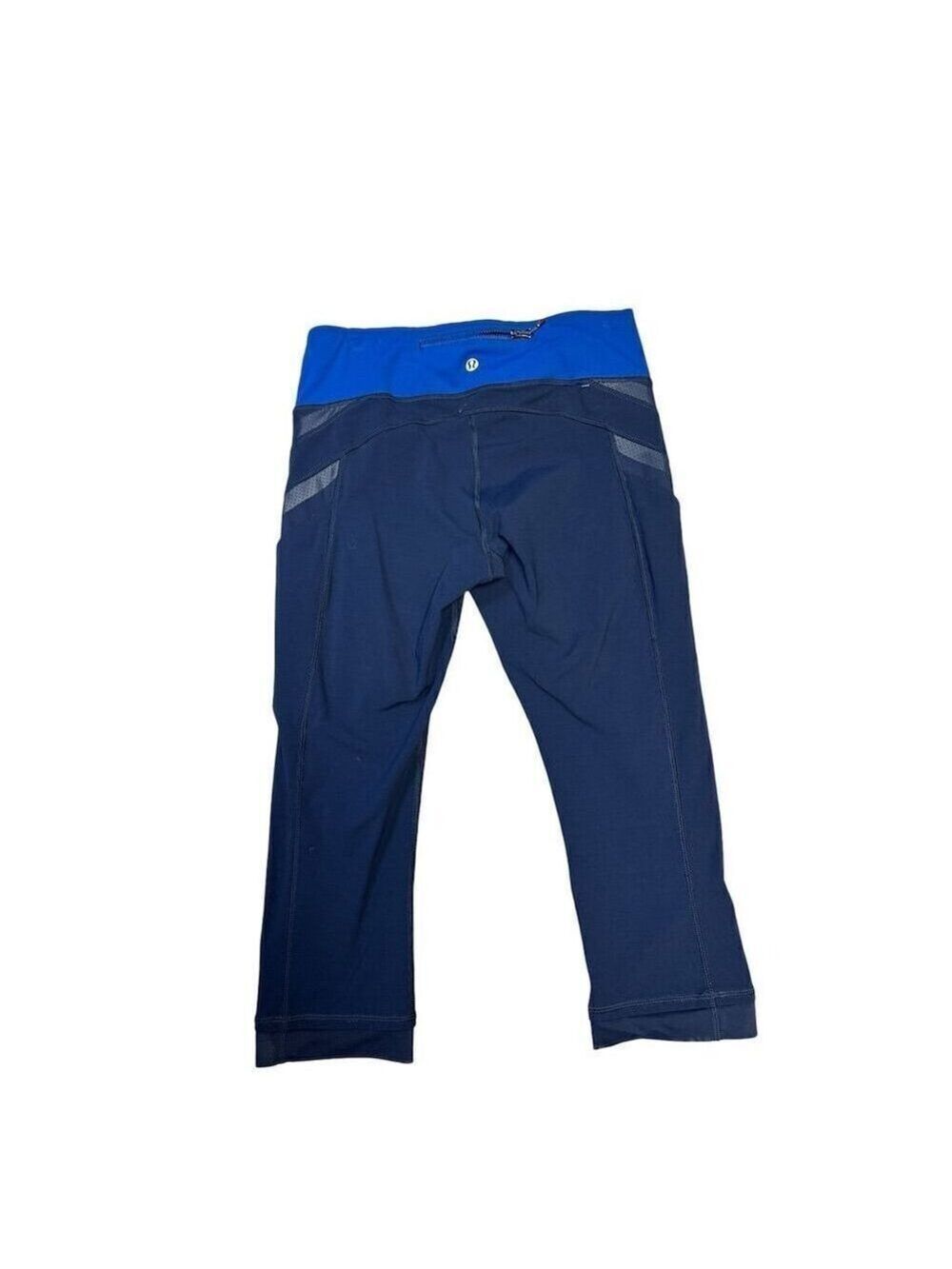 Lululemon ilumina Crop Luxtreme Women's Blue Cropped Leggings Yoga Gym Size 6 - Picture 2 of 9